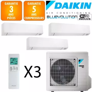 Daikin Tri-split Réversible 3MXM52A + 2 X CTXM15A + 1 X FTXM25A