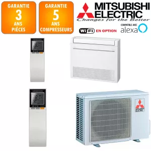 Climatisation Console Double Flux Mitsubishi MFZ-KT25VG