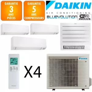 Daikin Quadri-split 4MXM80A + 2 X CTXM15A + CVXM20A + FTXM25A