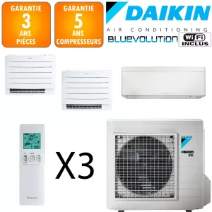Daikin Tri-split 3MXM52A + 2 X CVXM20A + FTXA20CW