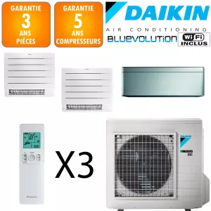 Daikin Tri-split 3MXM52A + CTXA15BS + 2 X CVXM20A