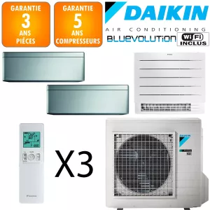 Daikin Tri-split 3MXM52A + CTXA15BS + CVXM20A + FTXA25BS