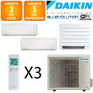 Daikin Tri-split Stylish 3MXM68A + CVXM20A + FTXA20CW + FTXA35CW