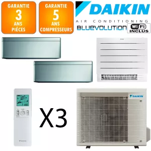 Daikin Tri-split Stylish 4MXM80A + CTXA15BS + CVXM20A + FTXA35BS