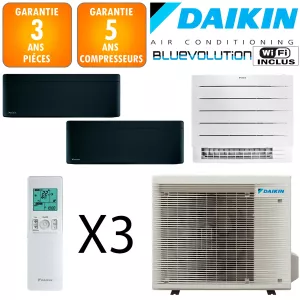 Daikin Tri-split Stylish 4MXM80A + CVXM20A + FTXA20CB + FTXA35CB