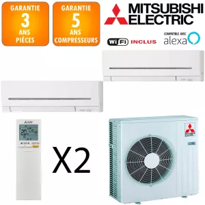 Mitsubishi Bi-split  MXZ-6F120VF + MSZ-AP60VGK + MSZ-AP71VGK