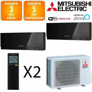 Mitsubishi Bi-split MXZ-2F33VF + 2 X MSZ-EF18VGKB