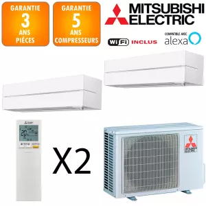 Mitsubishi Bi-split MXZ-2F53VF + 2 X MSZ-LN25VGW