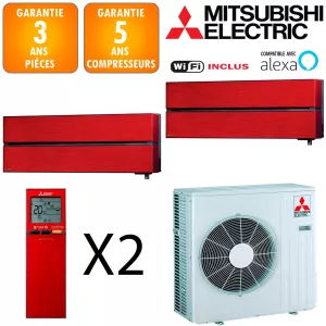 Mitsubishi Bi-split MXZ-4F72VF + 2 X MSZ-LN35VGR