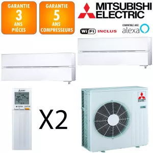 Mitsubishi Bi-split MXZ-5F102VF + 2 X MSZ-LN50VGV