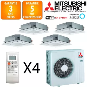 Mitsubishi Quadri-split MXZ-4F83VF + 2 X SLZ-M15FA + SLZ-M25FA + SLZ-M35FA
