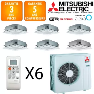 Mitsubishi Sextuple-split MXZ-6F120VF + SLZ-M15FA + 5 X SLZ-M25FA