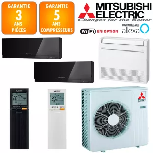 Mitsubishi Tri-split MXZ-3F54VF + MSZ-EF18VGKB + MSZ-EF22VGKB + MFZ-KT25VG