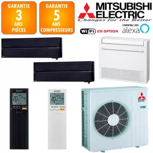 Mitsubishi Tri-split MXZ-3F68VF + 2 X MSZ-LN25VGB + MFZ-KT25VG