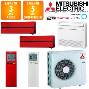 Mitsubishi Tri-split MXZ-3F68VF + MSZ-LN18VGR + MSZ-LN25VGR + MFZ-KT25VG