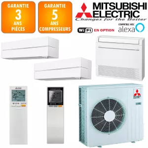 Mitsubishi Tri-split MXZ-3F68VF + MSZ-LN18VGW + MFZ-KT25VG + MSZ-LN35VGW