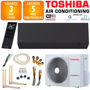 Pack Climatiseur Toshiba Shorai Edge RAS-B10G3KVSGB-E Black