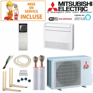 Pack Confort Climatiseur Console Mitsubishi MFZ-KT25VG