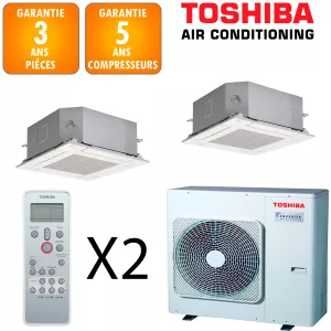 Toshiba Bi-split Cassette RAS-5M34G3AVG-E + 2 X RAS-M16U2MUVG-E