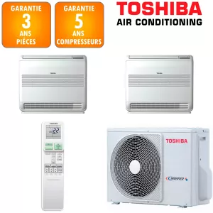 Toshiba Bi-split Console RAS-2M18G3AVG-E + 2 X RAS-B10J2FVG-E