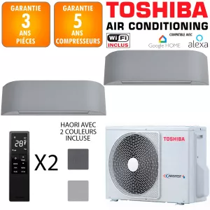 Toshiba Bi-split Haori RAS-2M18G3AVG-E + 2 X RAS-B10N4KVRG-E
