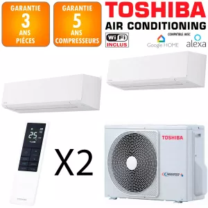 Toshiba Bi-split Shorai RAS-2M18G3AVG-E + 2 X RAS-B10G3KVSG-E