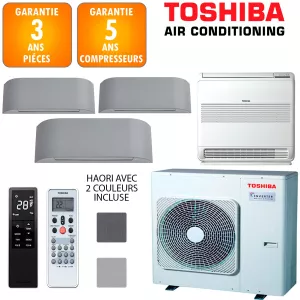 Toshiba Quadri-split Haori RAS-5M34G3AVG-E + RAS-B13N4KVRG-E + RAS-B10J2FVG-E + 2 X RAS-B10N4KVRG-E
