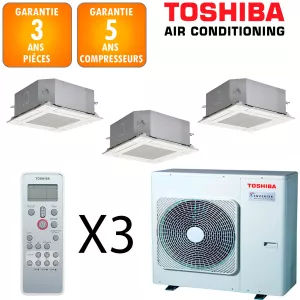 Toshiba Tri-split Cassette RAS-5M34G3AVG-E + 3 X RAS-M13U2MUVG-E